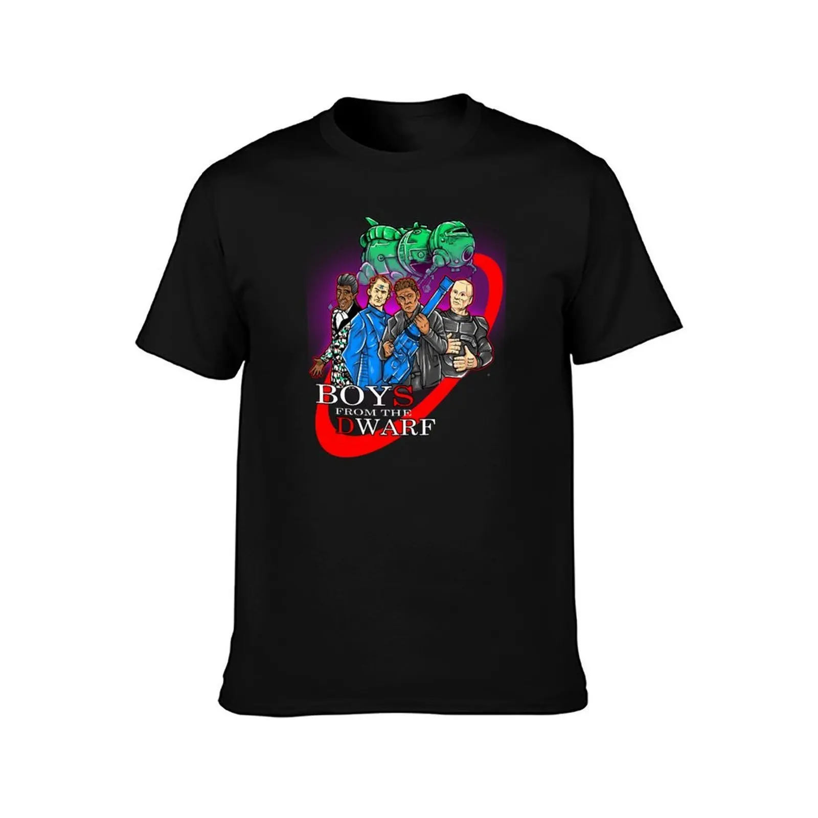 Red Dwarf Boys From The Dwarf StarBug T-Shirt, Summer Casual Cotton Tee, Oversized Streetwear Tops, Vintage Graphic Print