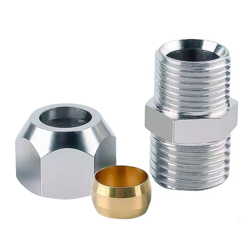 brass Compression Ferrule Tube 1/8