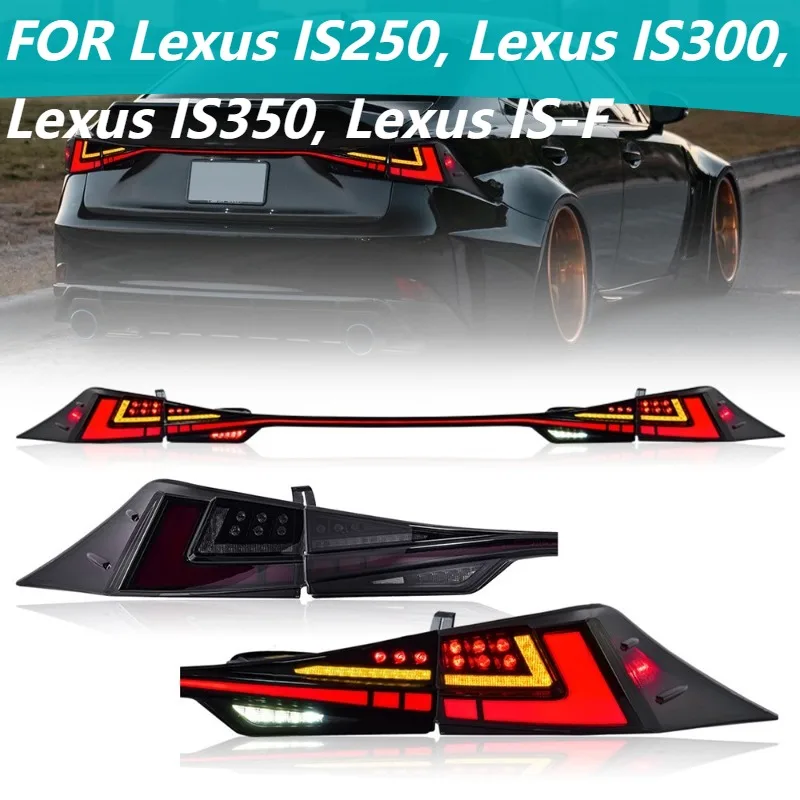 

LED Tail Lights with Center Brake Light For Lexus IS250 IS300 IS350 IS-F 2014-2020 Pair