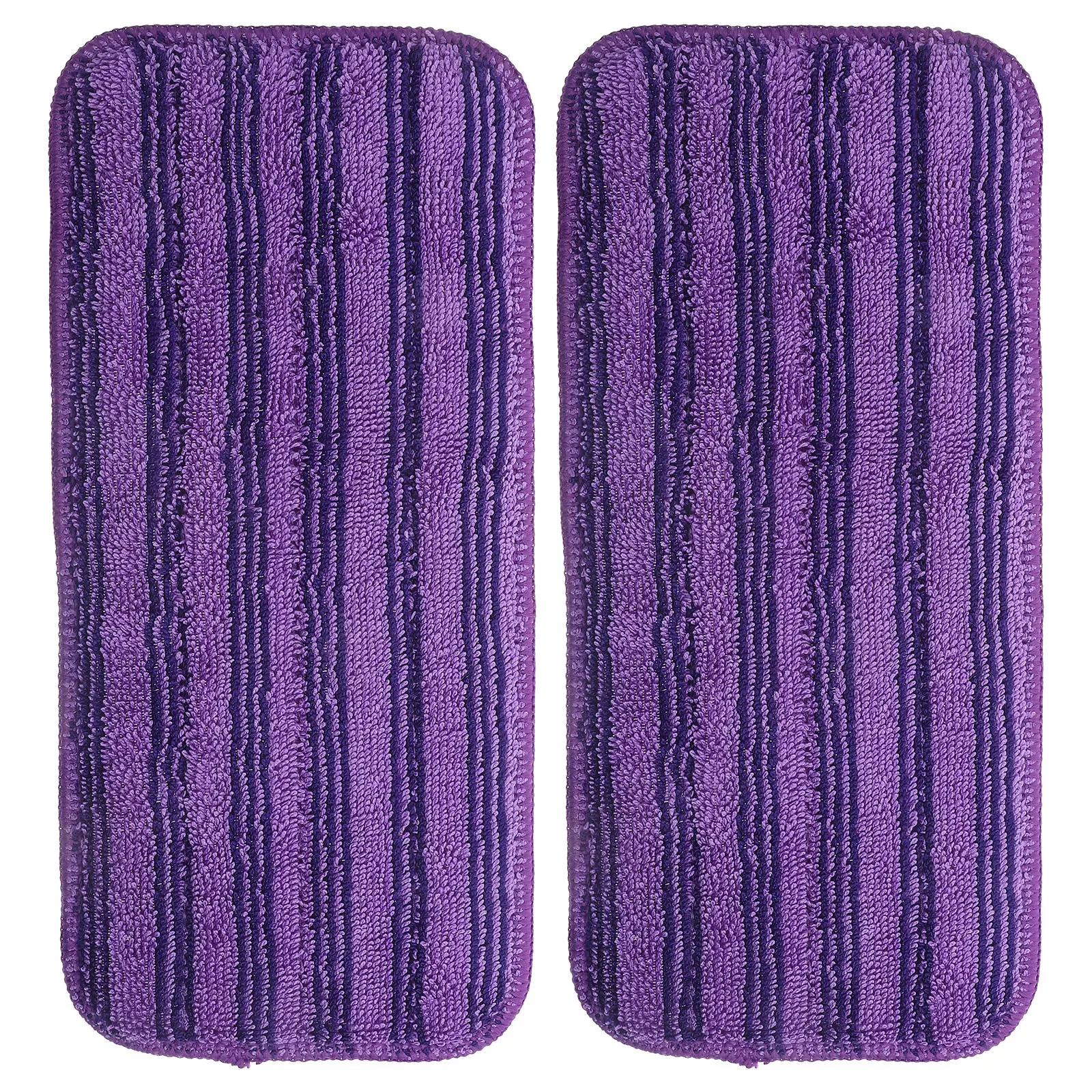 

2Pcs Reusable Mop Pads Fiber Washable Replacement Floor Mop Part Refill Compatible for Hardwood Tile Laminate Linoleum Vinyl