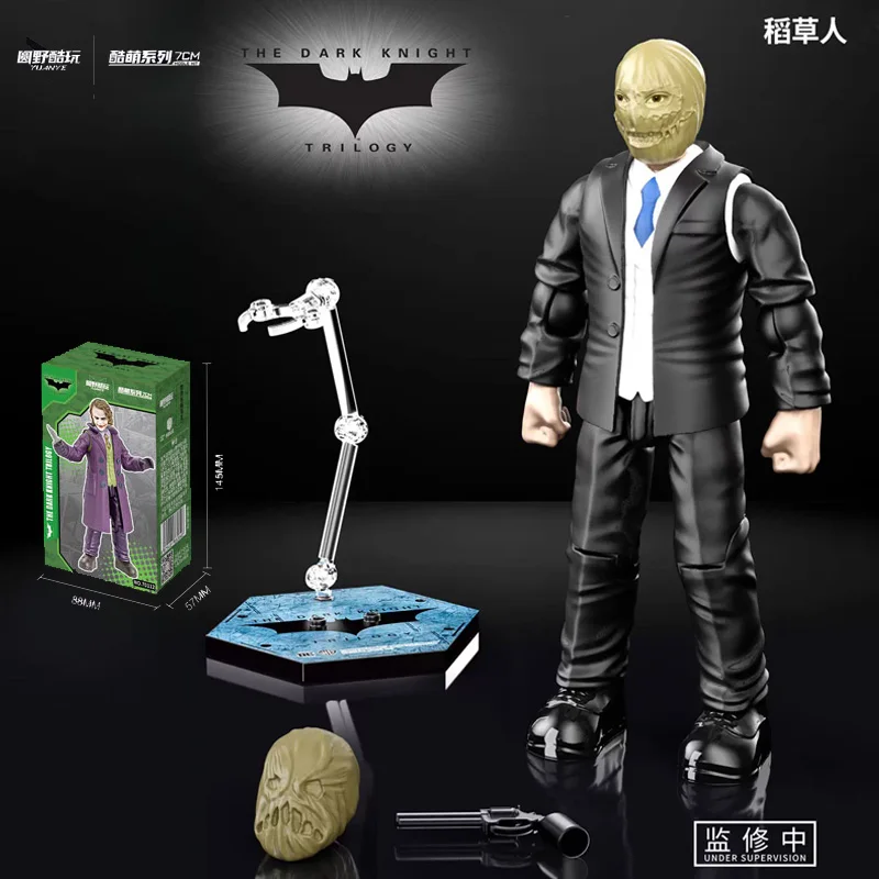 6pcs DC Justice League Batman ABS Joint Mobility Bruce Wayne Joker Two-Face Bane Action Figure Blind Box Anime Doll Toys Gift