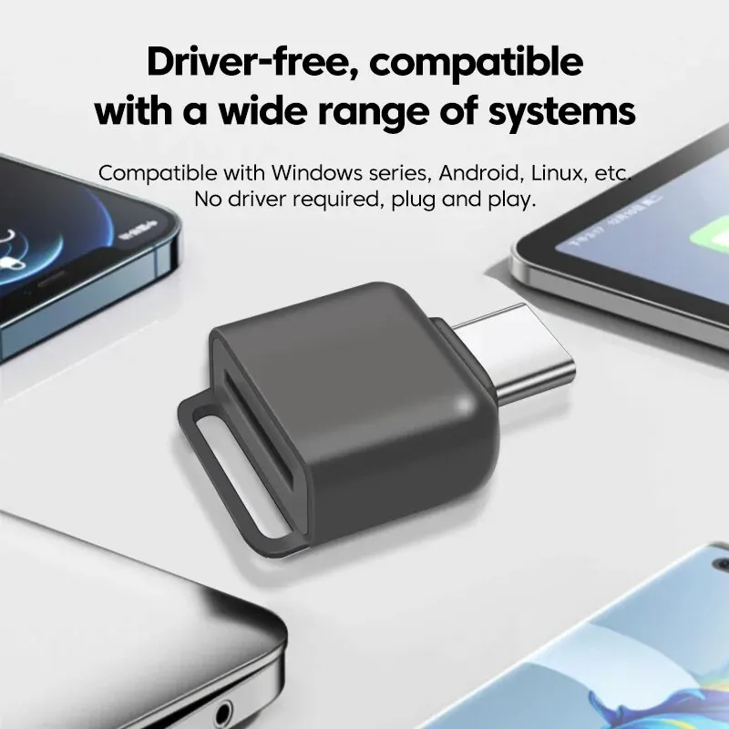 USB Card Reader Type-C to TF Memory Card High Speed Adapter Smart Cardreader for Apple Samsung Laptop Computer Accessories