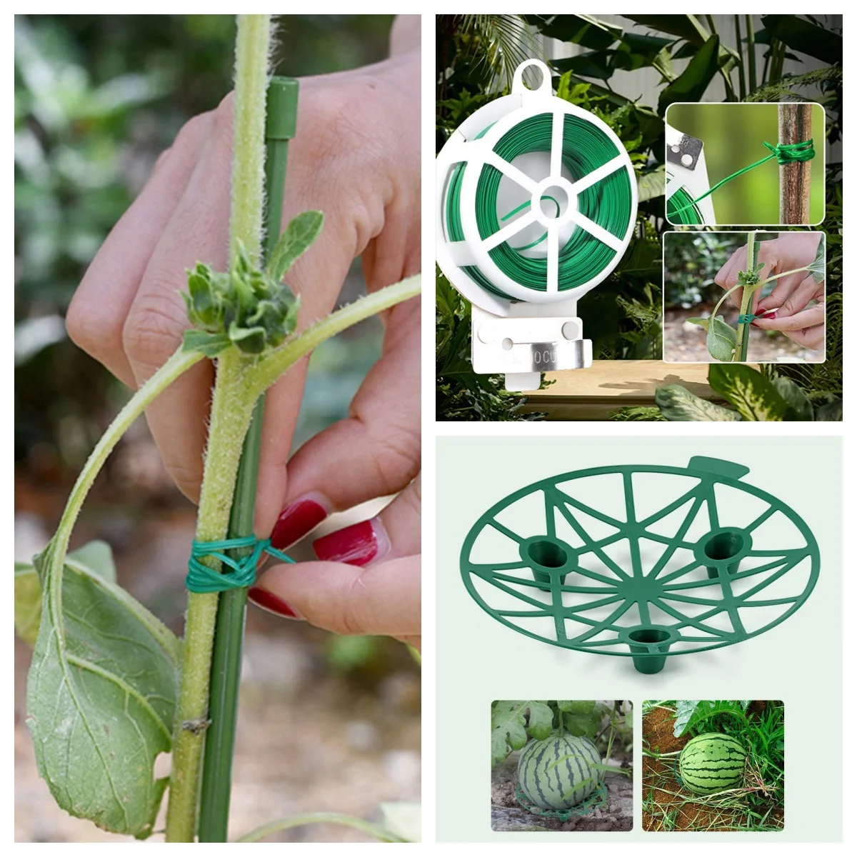 1/10Pcs Watermelon Stand Fruit Stand Support Basket Frame Vegetables Plant Tray Rack Melon Squash Pumpkin Protective Holder