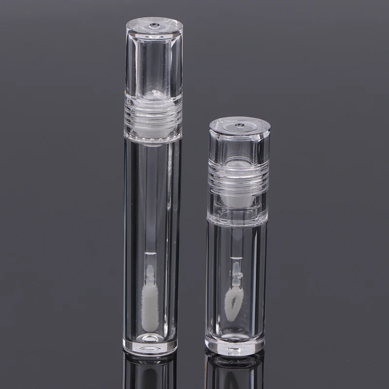 3.5/4.5ml Bottle Round Transparent Empty Lipstick Tube Lip Glaze Lip Gloss Container Eyeliner Tube Mascara Tube Cosmetics