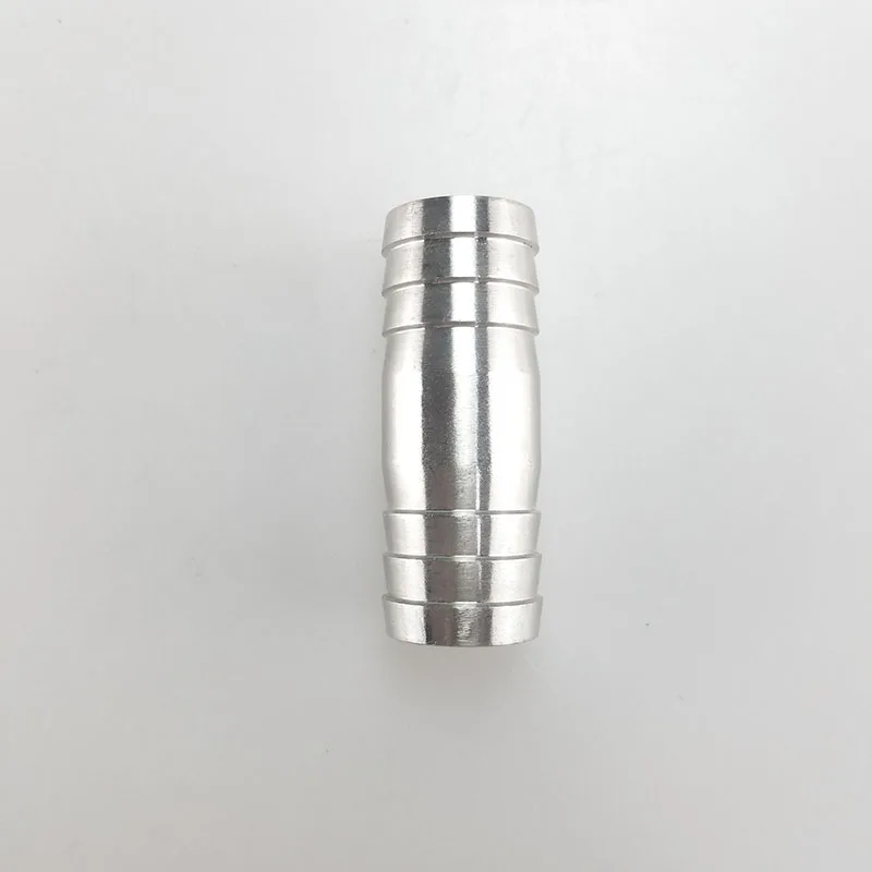 6/ 8/10/12/13/14/15/16/17/18/19/20/21/22/24/25/26/27/28mm Hose Barb Straight Two Way 304 Stainless Steel Pipe Fitting Connector