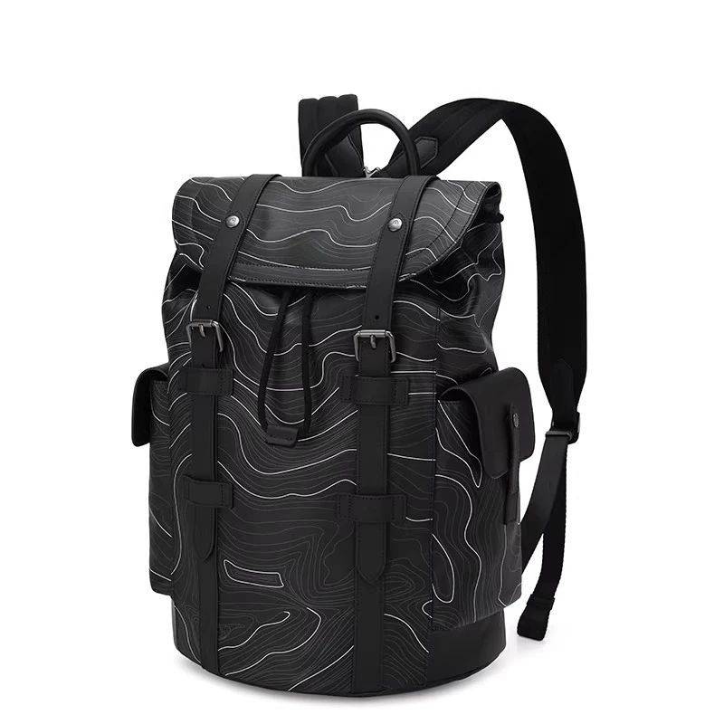 High-end backpack women's large-capacity travel backpack leather first-layer cowhide women's bag