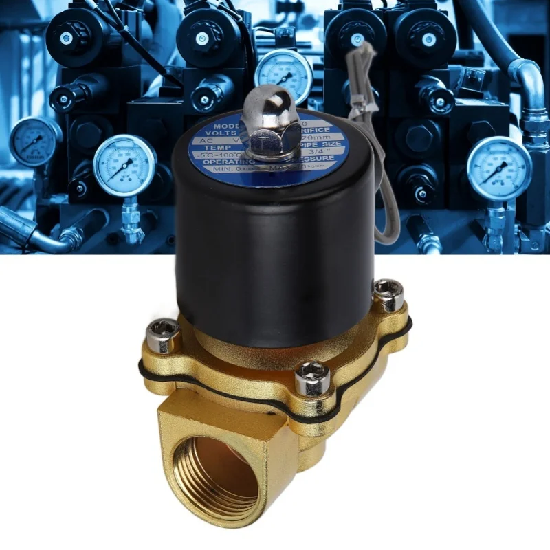 

Латунный электрический соленоидный клапан с чувствительным откликом, нормально закрытый, для автоматизированного оборудования, AC110V