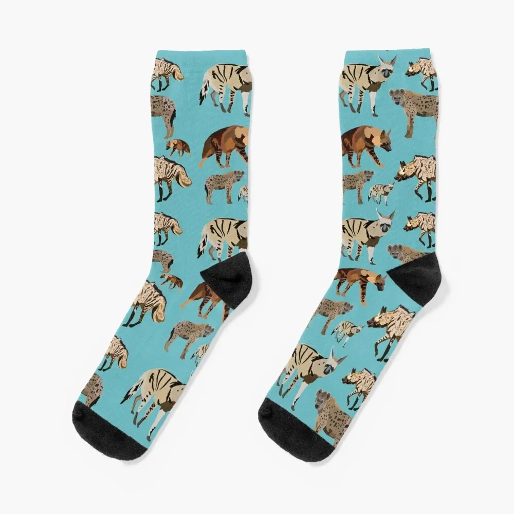 

H is for Hyena Socks Soccer hiking New year's christmass gift Socks Ladies Men's