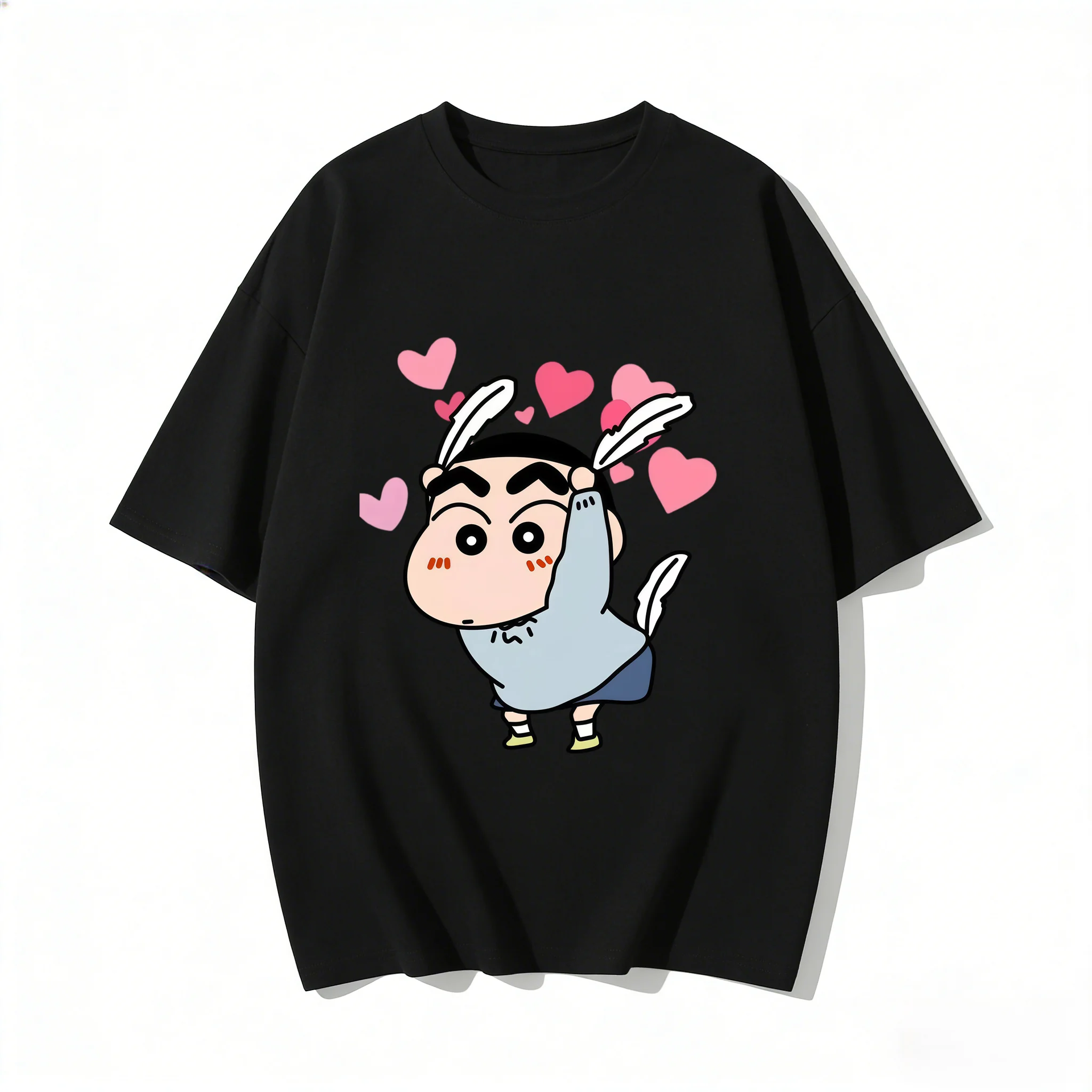 2026 Summer Funny Anime Crayon Shin Chan High Quality Cotton Men Summer T Shirts