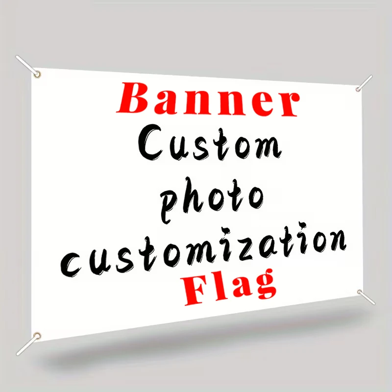 Custom Banners Flags Business Advertisement Outdoor Display Birthday Corporate Event Photography Holiday Party Pet Pictures