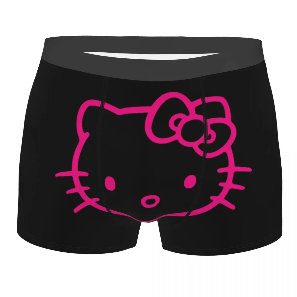 Male Novelty Sanrio Hello Kitty Underwear Cartoon Boxer Briefs Breathable Shorts Panties Underpants