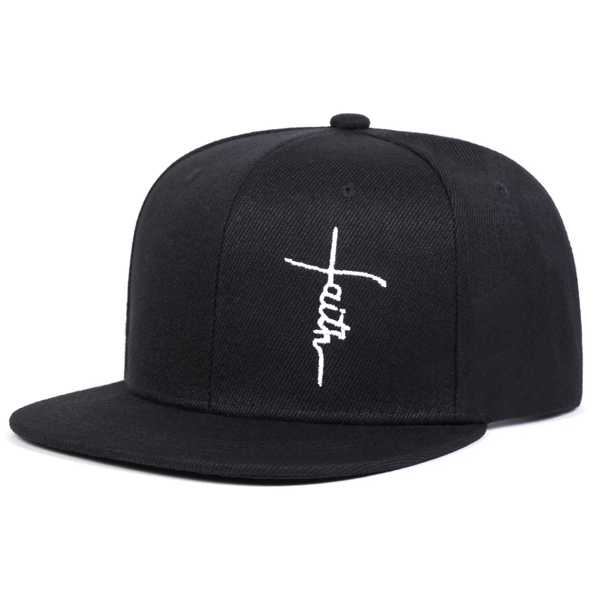 Unisex Faith Letter Cross Embroidery Hip-hop Hats Spring Autumn Outdoor Adjustable Casual Baseball Caps Sunscreen Hat