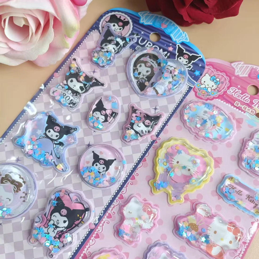 @ Sanrio Water Flash Stickers Hello Katie Laptop Telefoonhoesje Stickers Briefpapier Kinderspeelgoed Stickers Kerstcadeaus