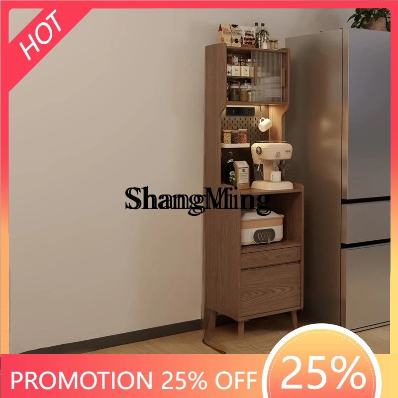 

FG good-looking small apartment kitchen integrated storage household cabinet solid wood side coffee cabinet