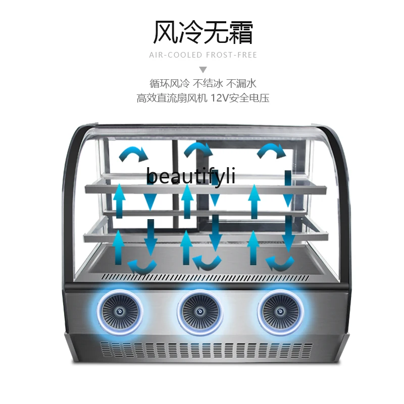 Xuehong Cake Counter Commercial Refrigerated Desktop Air-Cooled Fresh-Keeping Dessert Pastry Display Cabinet