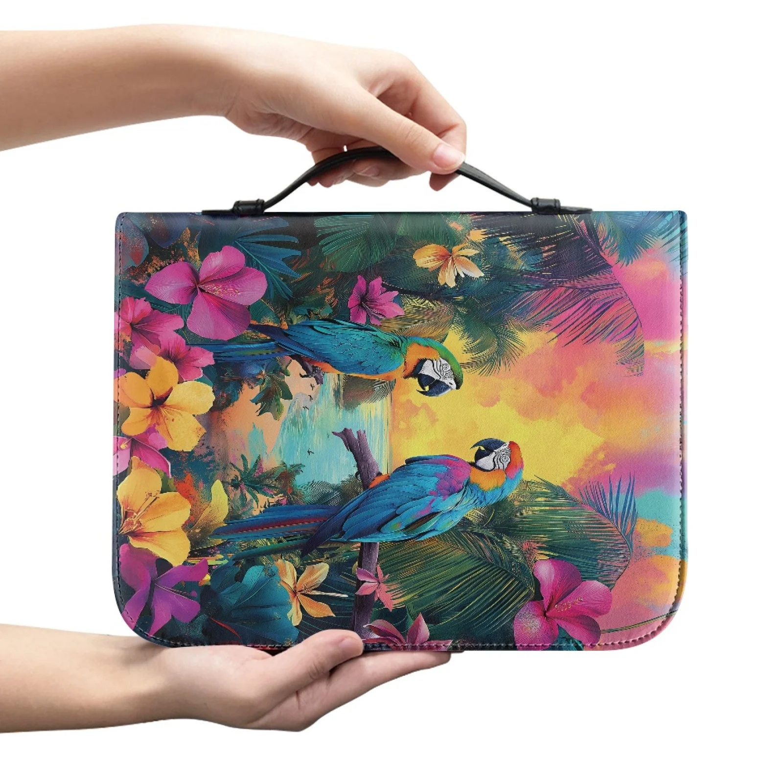 XIXIRIMIDO Bible Case Bag Large Capacity Bible Covers for Church Adults Bird 2026 Collection