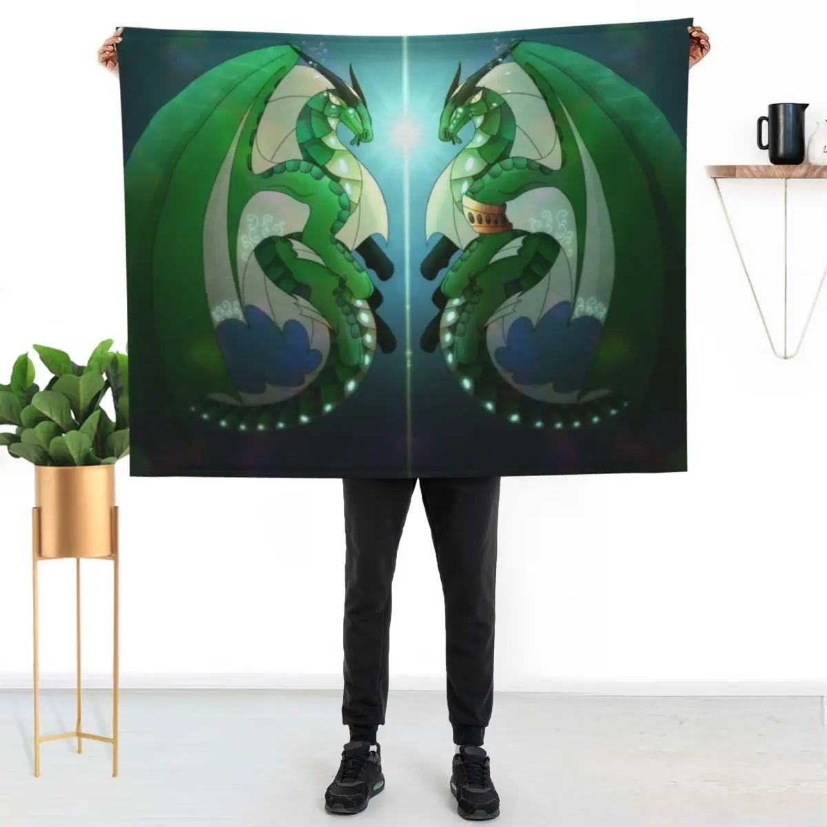 Wings of Fire - Fathom and Turtle Throw Blanket for winter Summer Soft for babies Large Sofa Throw Blankets