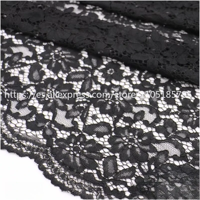 High Quality Stock Thread Non Elastic Wave Decal Lace Fabric Handmade DIY Wedding Dress and Dress Accessories