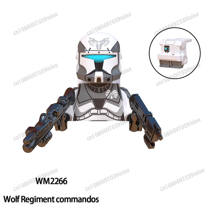 BEAST KINGDOM Clone Troopers 501st Regiment Imperial Stormtrooper Mandalorian Mini Robot figura juguete ladrillos muñeca de ensamblaje