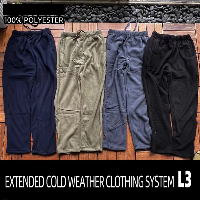 L3 Winter Cold environment Tactical Fleece Jacket Men Warm Polar Outdoor Casual Full Sport Hiking Pants