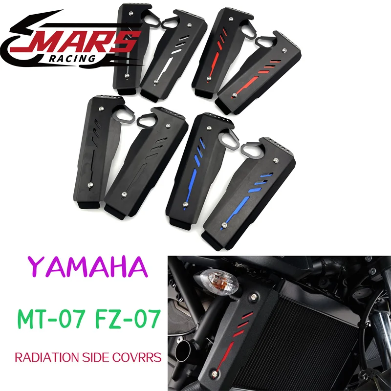 

Motorcycle Accessories Radiator Side Guard Covers Water Tank Net Side Panel For NEW Yamaha MT07 MT-07 FZ07 FZ-07 2018-2022