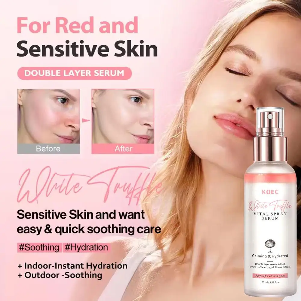 2026 new White Truffle Spray Essence Light Facial Moisturizer Skin Brightening Essence Multi-Effect Spray Korean Skin Care