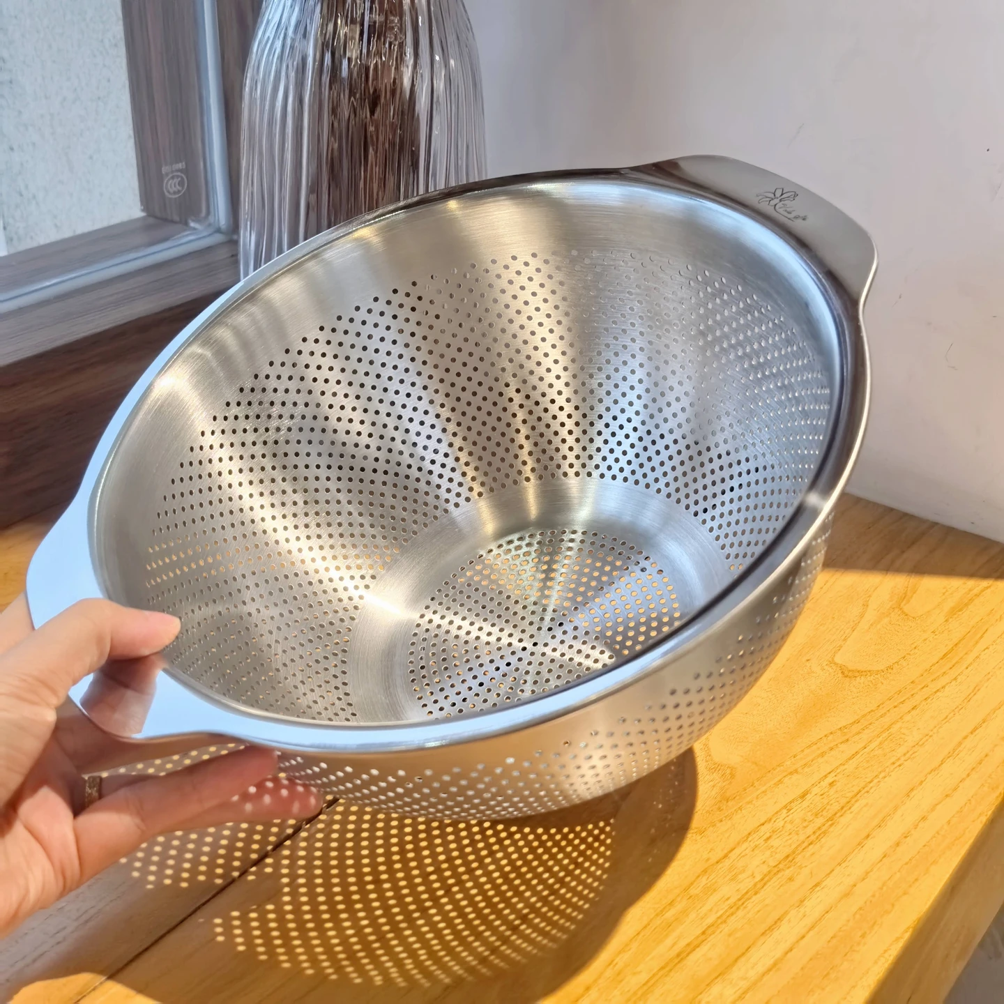 

Корзина для слива Weilei 80 из нержавеющей стали, 23х25 см, многофункциональная, для промывки фруктов, риса, высокая, для раковины, для домашнего использования