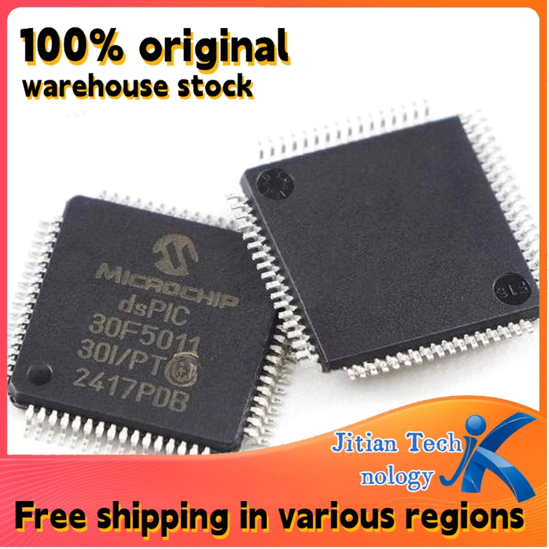 100% new 1PCS dsPIC30F5011-30I/PT logo dsPIC30F5011 TQFP64 Channel direct sales Welcome to purchase