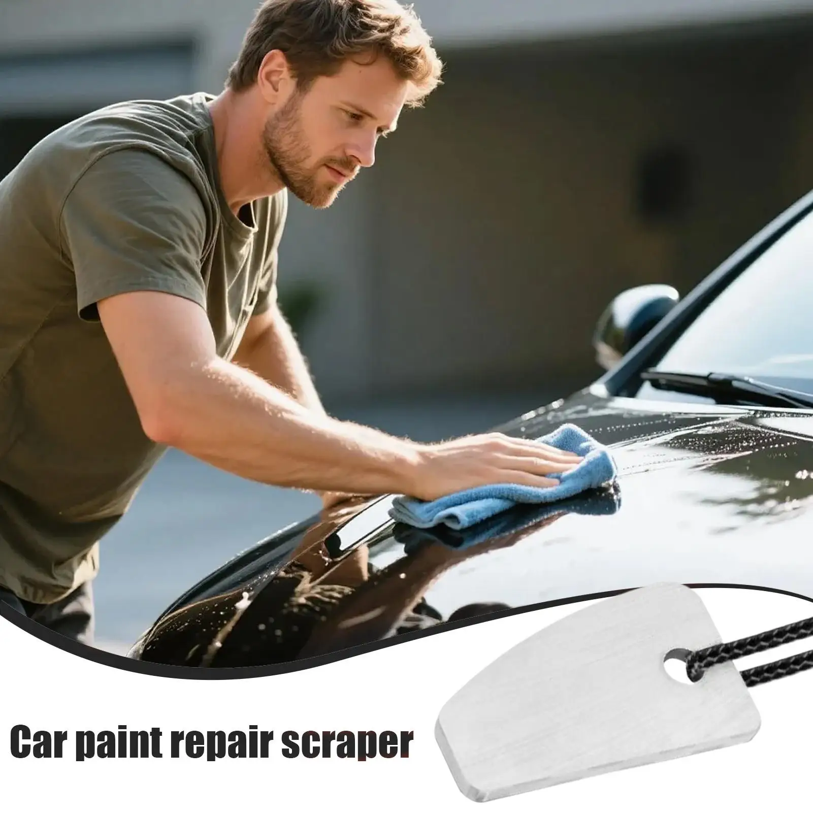 Car Repair Tool Portable Metal Stain Remover Car Point Spot Removal Scraper for Truck Vehicle Pickup SUV Windshield Appliance