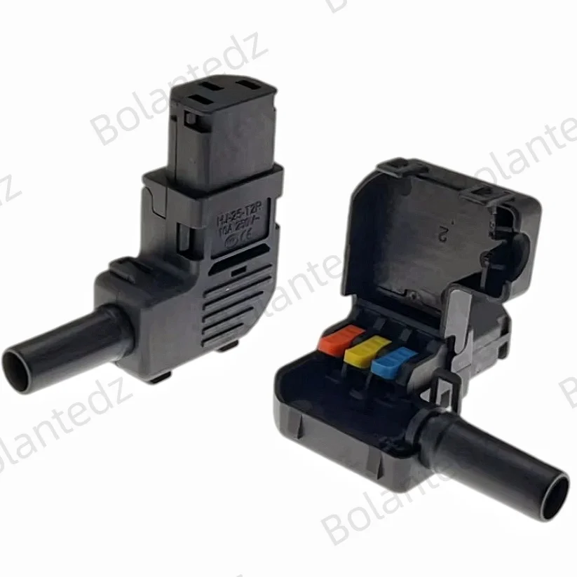 90 Degree Angle IEC C13 C14 Terminal Block Power Plug 10A Male Female Snap Fixing Quick Connection Type Power Adapter Rewireable