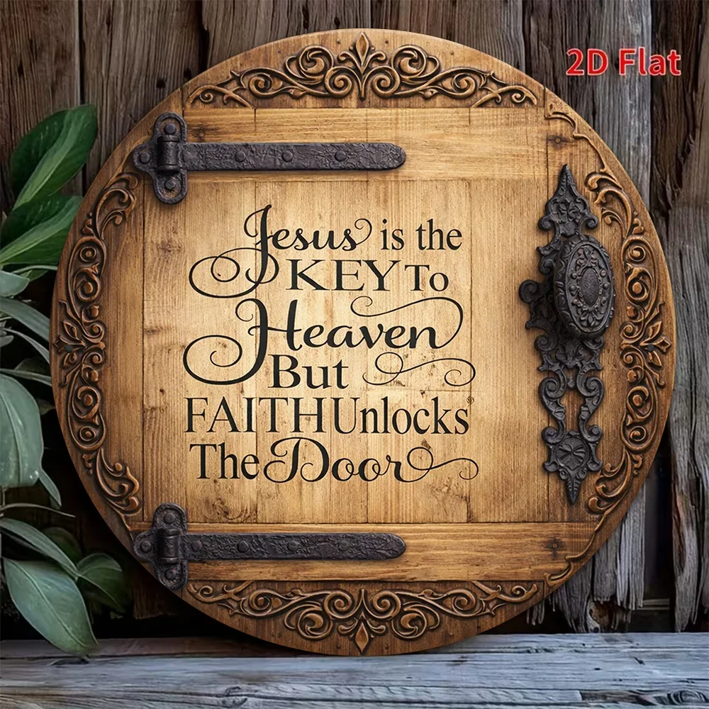 2D Flat Vintage Wall Plaque 