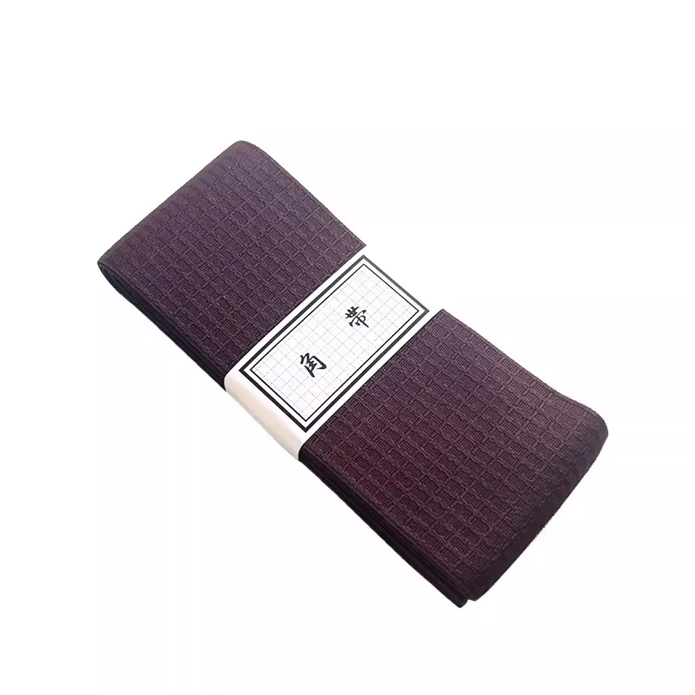 Japanese Men's Kimono Obi Belt, Traditional Hand-Woven Kaku Obi for Men, Yukata Accessories, Kimono Accessories