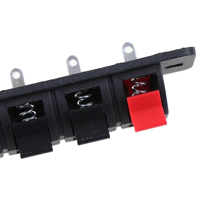 50PCS/lot Hot 4 Positions Connector Terminal Push In Jack Spring Load Audio Speaker Terminals Breadboard Clip