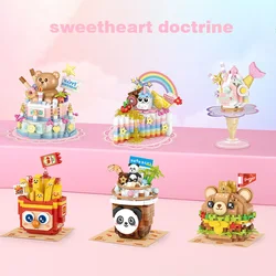 Cute And Interesting Mini Food Dessert Building Block Model Children's Puzzle Assembly Toy For Halloween Present Christmas Gift