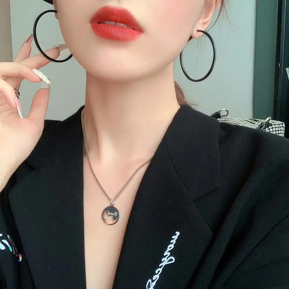 Trendy Temperament Big Circle Frosted Women Alloy Fashion Jewelry Women Earrings Hoop Earrings Korean Style Dangle Earrings