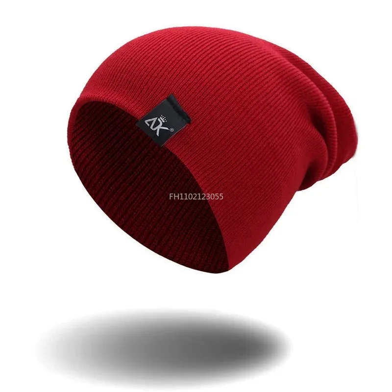 Beanies Men Winter Hat Women Knitted Hats for Men Cap Winter Beanie Caps Thick Warm Brimless Fleece Mens Cycling Warm Hat