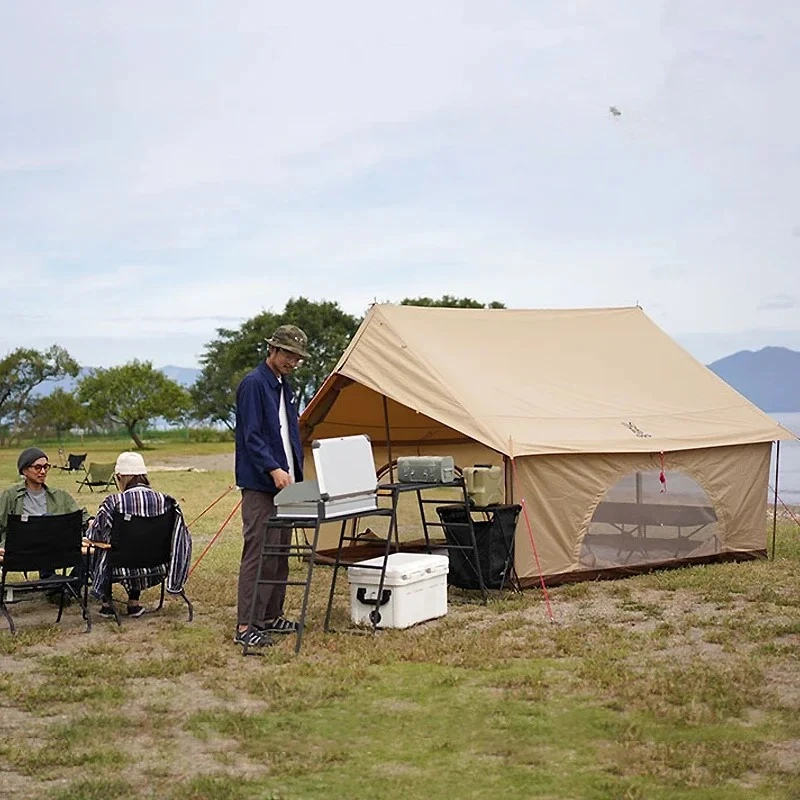 A-type house tent outdoor folding portable camping rain picnic equipment full set