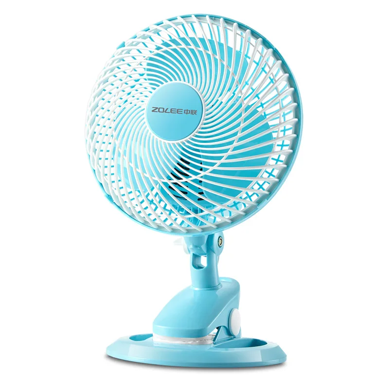 Ventilador de mesa de 7 pulgadas, miniventilador eléctrico, ventilador de escritorio, Clip de 180mm, izquierdo y derecho giratorio, 50-60Hz, 20W de potencia, AC220-240V