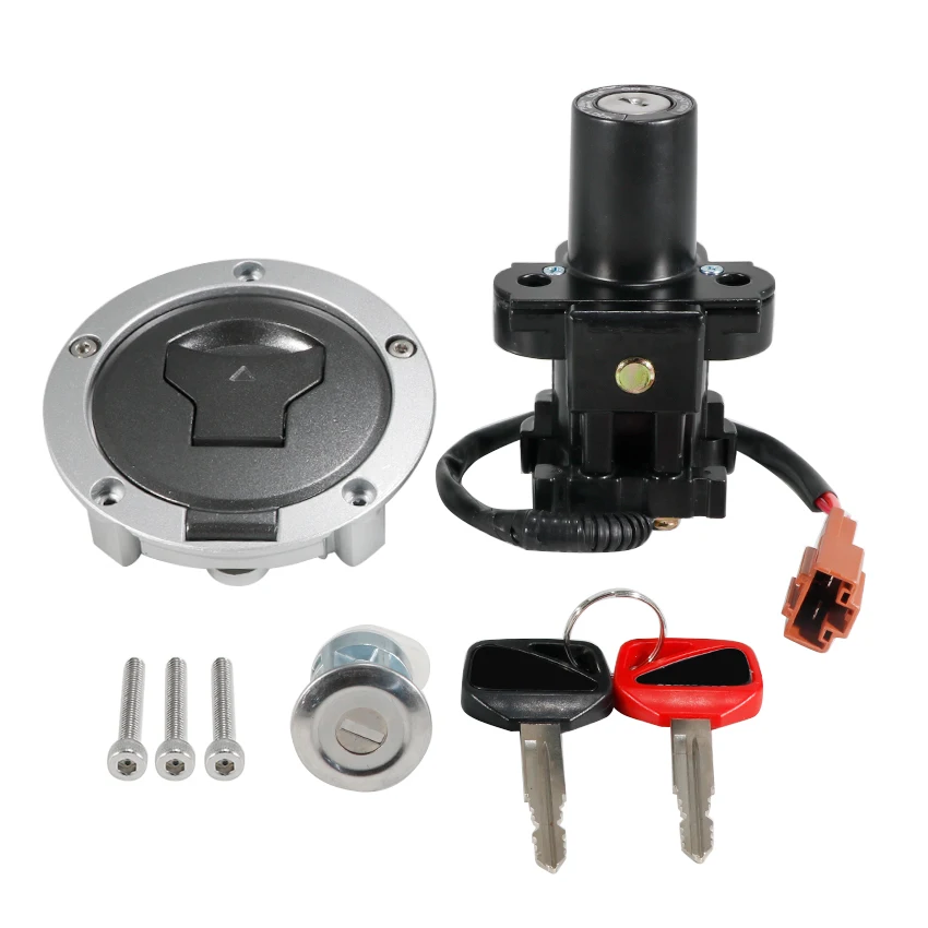 Ignition Switch Fuel Gas Tank Cap Lock Set for Honda CB650RA ABS 2011-2013 CBR650RA ABS 2011-2025 35010-MKY-L51, 35010-MKY-LA0