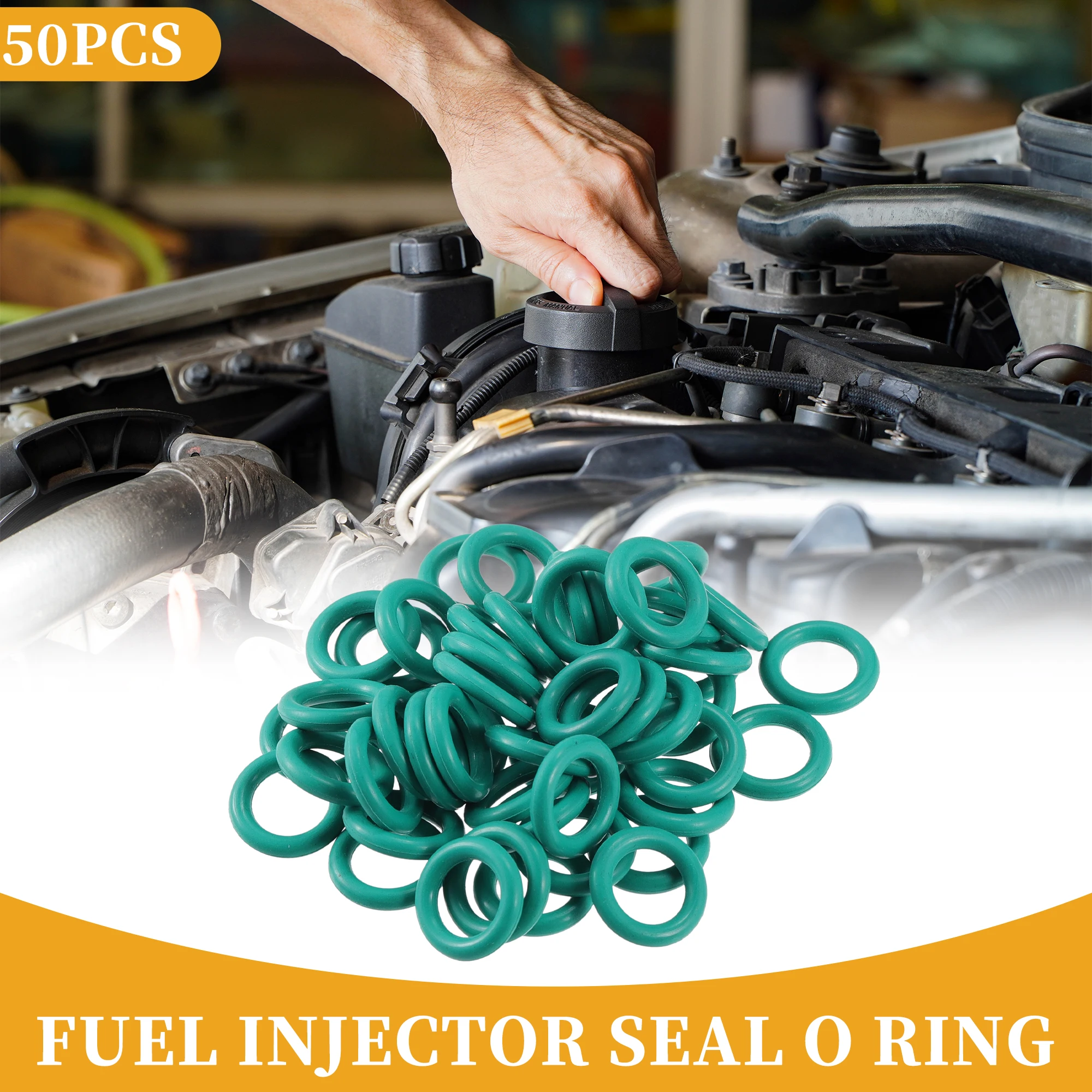 

UXCELL Fuel Injector Seal O Ring for Honda KeiHin NBR Rubber Green 50 Pcs