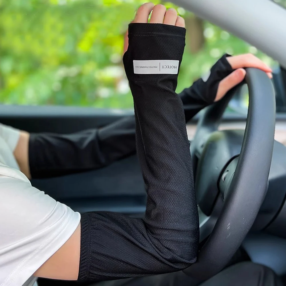 Protège-bras unisexe pour hommes et femmes, manches de sport de plein air, protection solaire UV, couvre-mains, course à pied, pêche, cyclisme