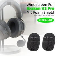 Headphone Mic Windshield For Razer Kraken V 3 V3 Pro Headset Microphone Windproof Pop Filter Windscreen Sponge Foam Cover Shield