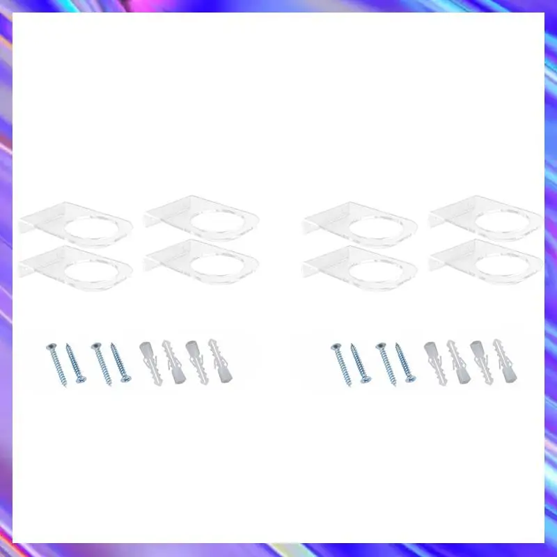 

L71A 8-пакетный баскетбольный держатель, настенное крепление, акриловая стойка для футбольного дисплея, невидимый прозрачный держатель для мячей, полка