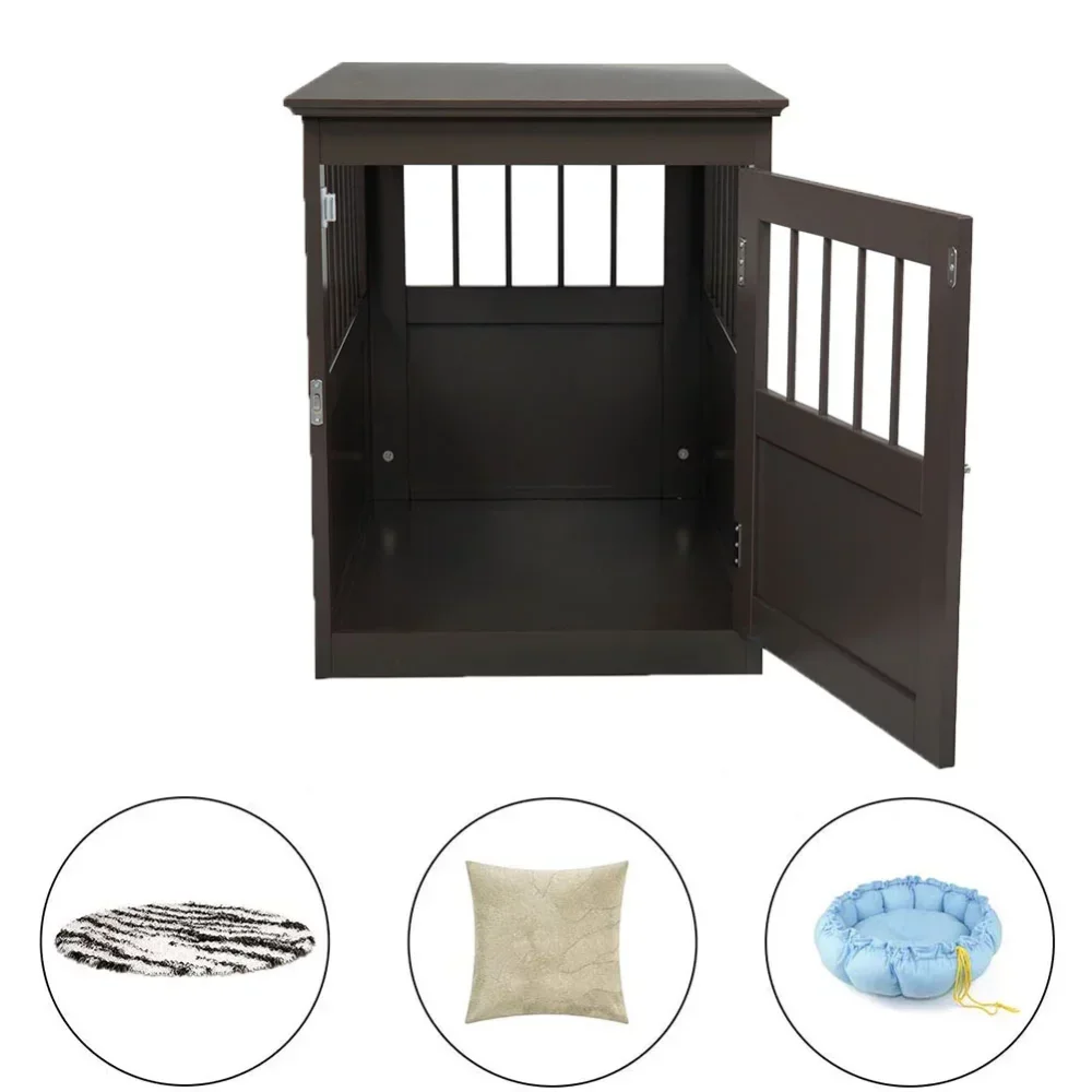 Imagem -05 - Wood Pet Crate Bed End Table House For Dogs Medium Dog Kennel Puppy Houses And Houses Cage Supplies