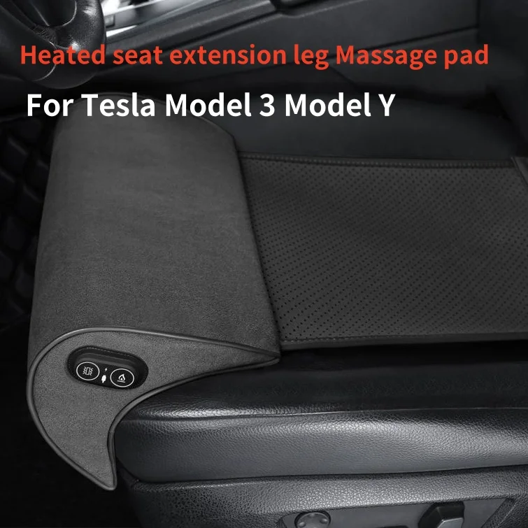 Voor Tesla Model 3 Model Y Verwarmde stoelverlenging beenkussen beenmassage kussen Ontspan het beenkussen autostoelaccessoires