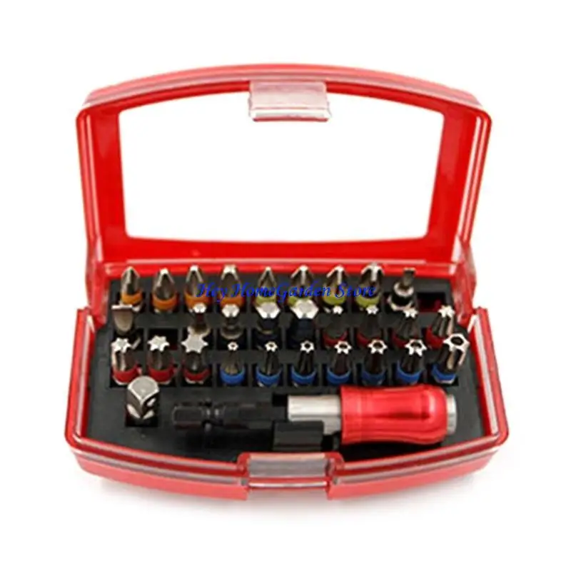 

C63B 32PCS Магнитная отвертка битовая блокировка удлинителя, 1/4 дюймовые инструменты ремонта адаптера