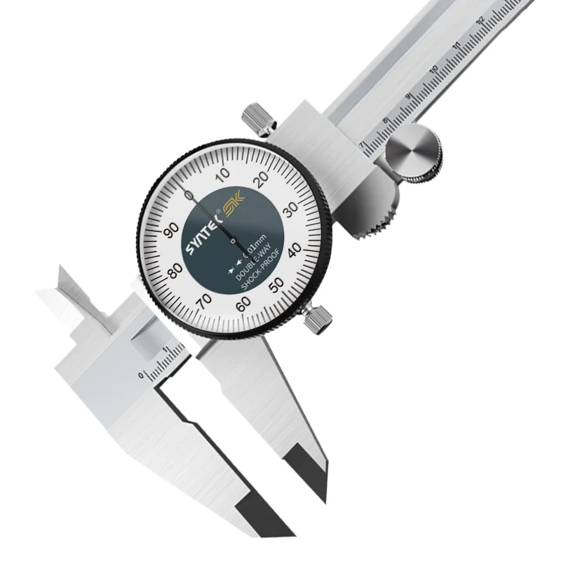 0-150mm Dial Calipers 6 Inch Stainless Steel Dial vernier caliper Shock-proof Vernier Caliper 0.01mm Metric Gauge Measuring Tool