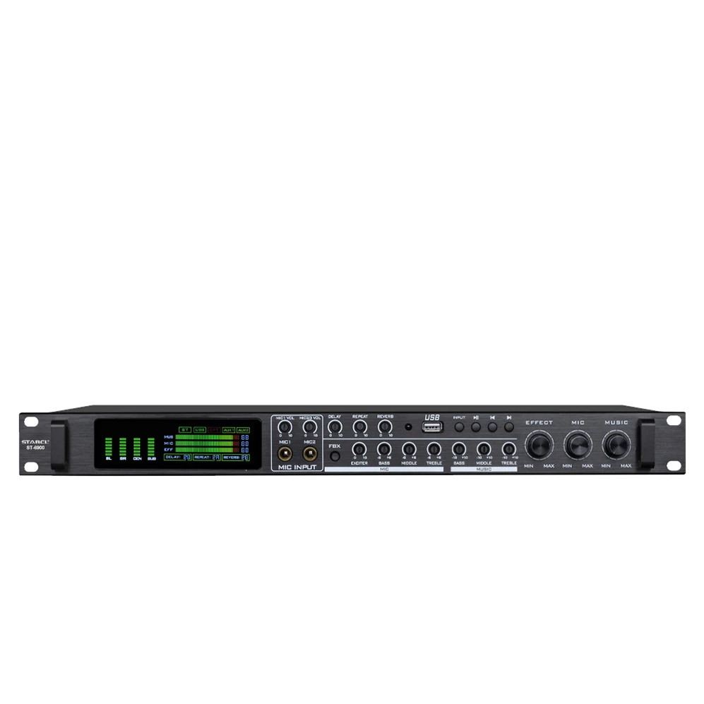 

ST-6900 5 In 6 Out DSP digital audio processor for professional stage sound equipment