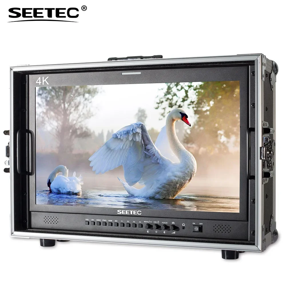 Seetec 4K215-9HSD-192-CO 21.5 Inch IPS FHD Broadcast Monitor 3G-SDI 4K HDMI Carry-on LCD Monitor for Director CCTV Monitoring