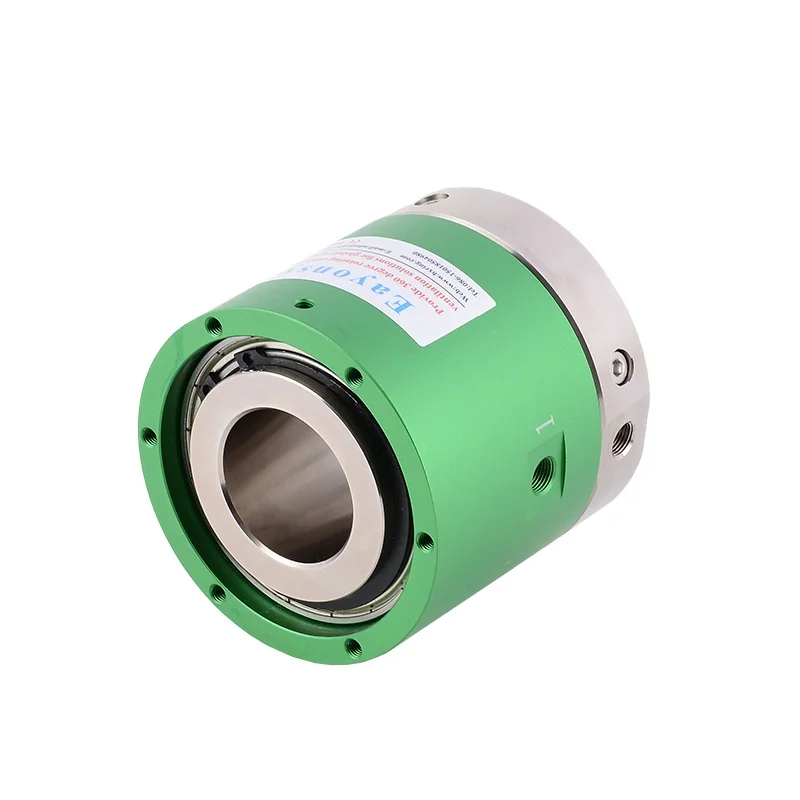 Hollow ID 30MM Large Hole 2 In 2 Out Gas Slip Ring G1/8 Interface Aluminum Alloy Rotary Joint High Speed Rotating Low Torque